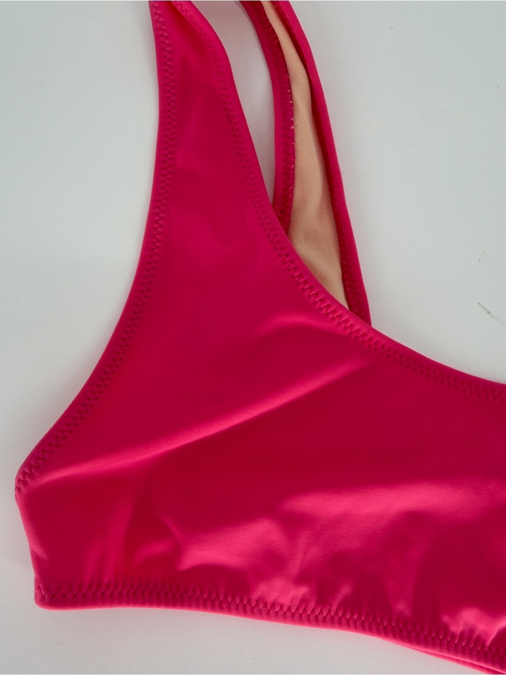 Blue Hour Women's Swim Sports Bra in Hot Pink